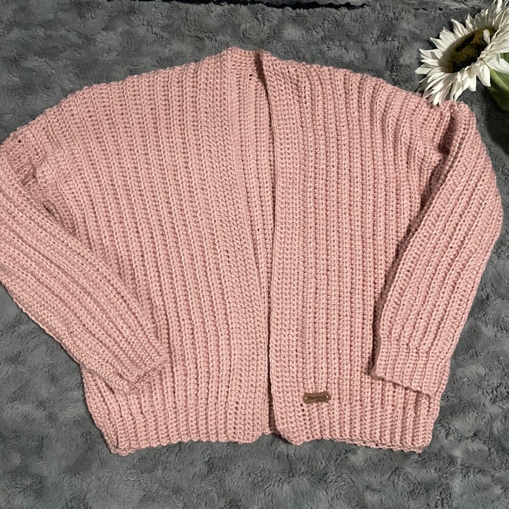 Hand made Crochet Cardigan.